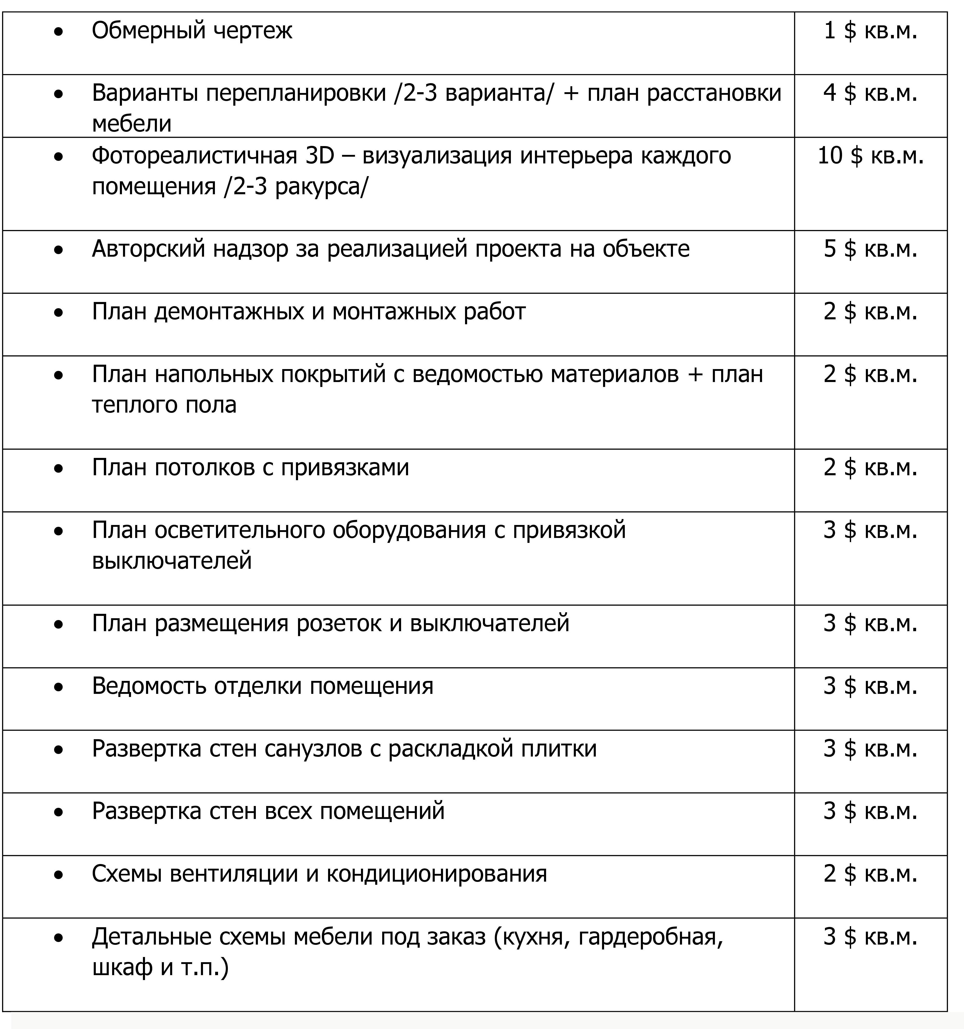 Услуги и цены Page17 Услуги и цены